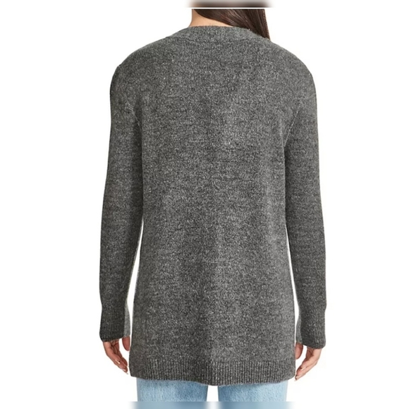 BB Dakota Colorblock Womens Study Date Cardigan Heather Grey Combo NWT Sz M - Picture 4 of 4